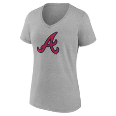 Atlanta Braves Women's Official Logo V-Neck T-Shirt | MLB Shop