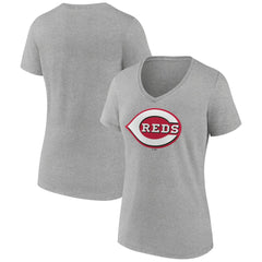 Cincinnati Reds Women's Official Logo V-Neck T-Shirt | MLB Discount