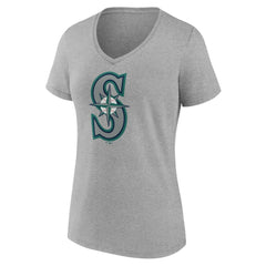 Seattle Mariners Women's Official Logo V-Neck T-Shirt | MLB For sale