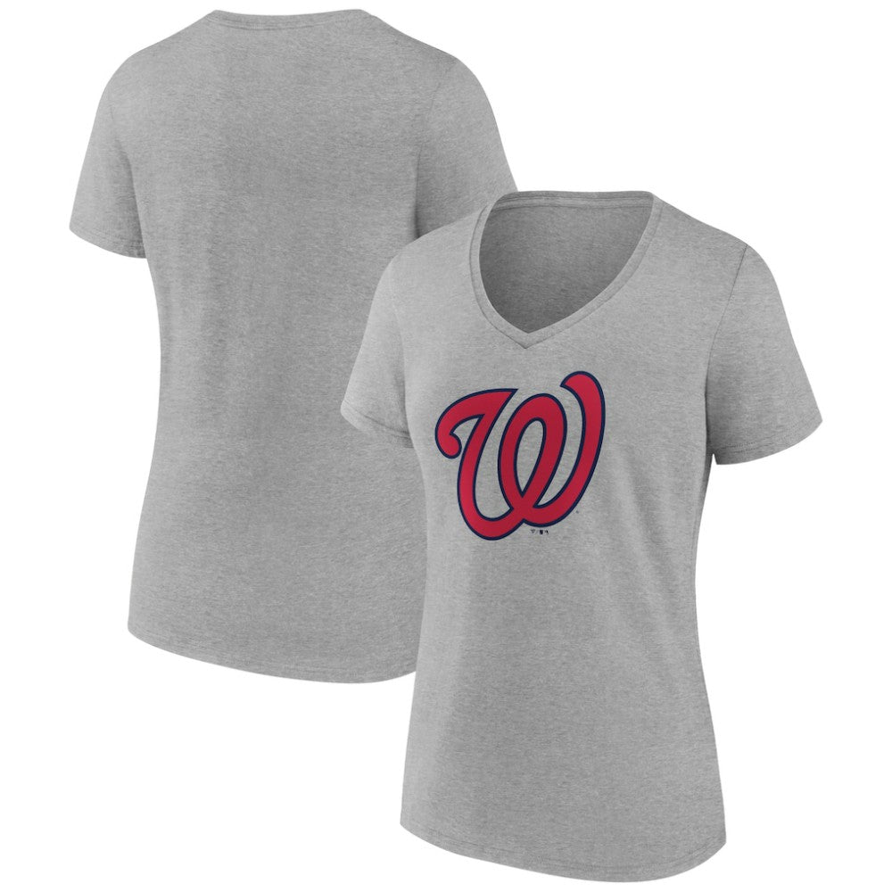 Washington Nationals Women's Official Logo V-Neck T-Shirt | MLB Near me