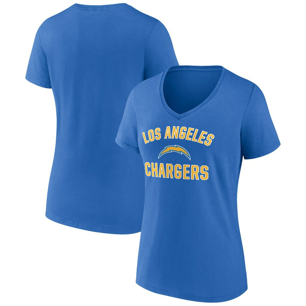 Los Angeles Chargers Women's Victory Arch Team V-Neck T-Shirt