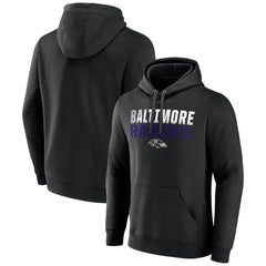 Baltimore Ravens Team Fade Out Fitted Pullover Hoodie
