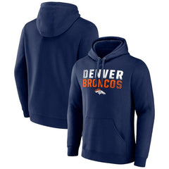 Denver Broncos Team Fade Out Fitted Pullover Hoodie