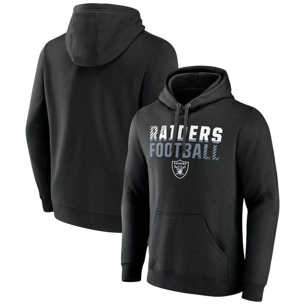 Las Vegas Raiders Team Fade Out Fitted Pullover Hoodie