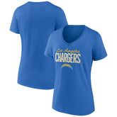 Los Angeles Chargers Women's Nostalgia V-Neck T-Shirt