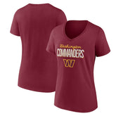 Washington Commanders Women's Nostalgia V-Neck T-Shirt