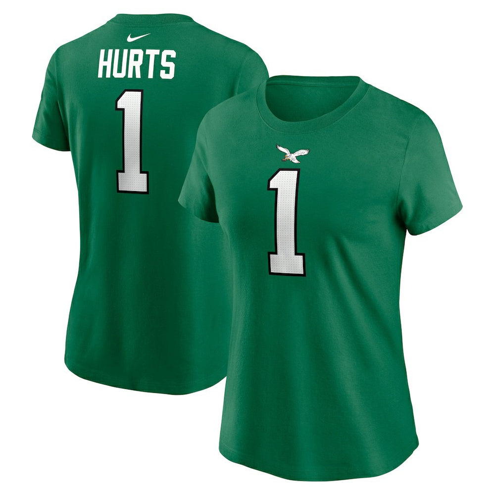 Philadelphia Eagles Nike Jalen Hurts Women's Player Name & Number T-Shirt