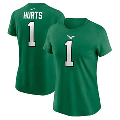 Philadelphia Eagles Nike Jalen Hurts Women's Player Name & Number T-Shirt