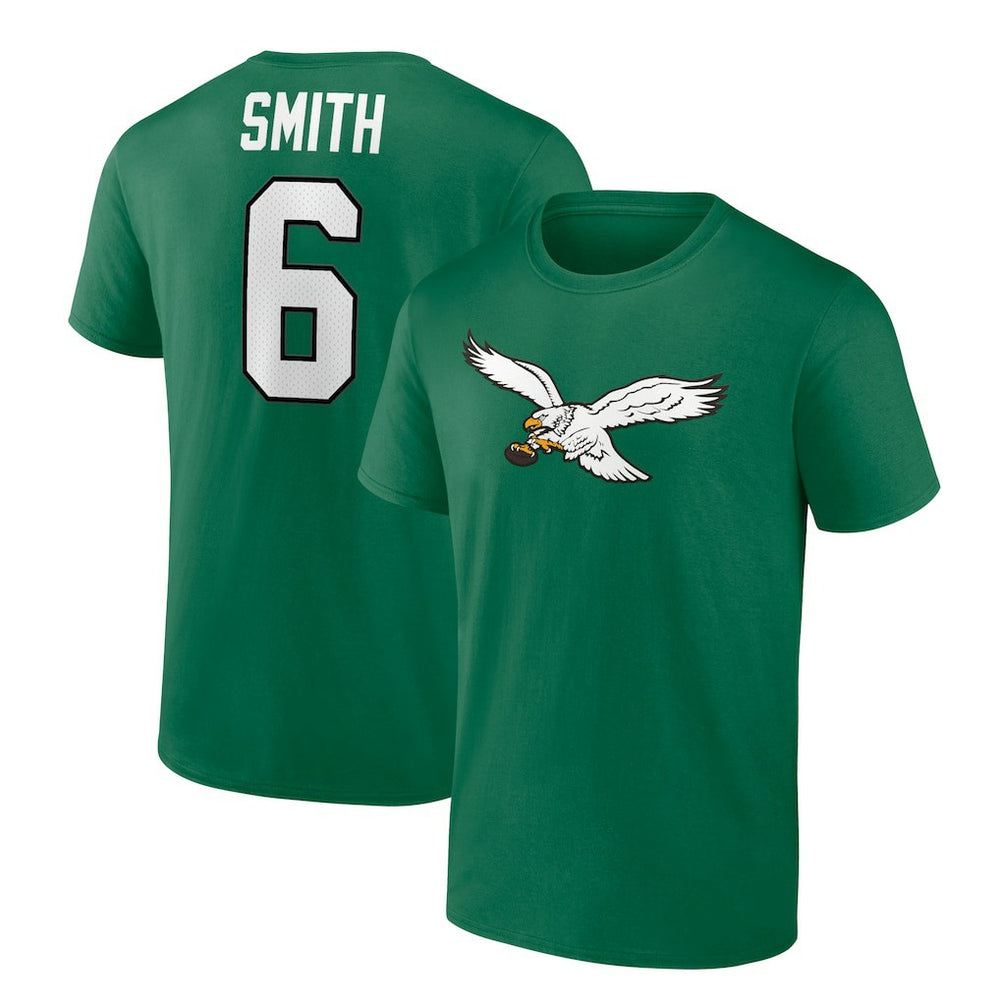 Philadelphia Eagles Fanatics DeVonta Smith Alternate Icon Player Name & Number T-Shirt