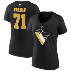 Evgeni Malkin Pittsburgh Penguins Fanatics Women's Special Edition 2.0 Name & Number V-Neck T-Shirt On Sale