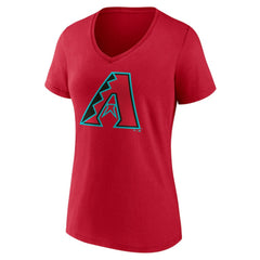 Arizona Diamondbacks Women's Official Logo V-Neck T-Shirt | MLB US