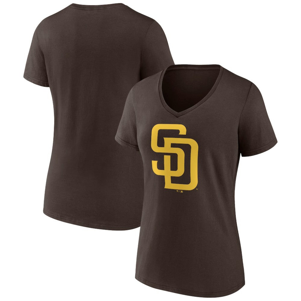 San Diego Padres Women's Official Logo V-Neck T-Shirt | MLB Near me