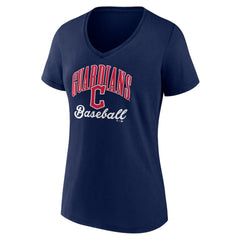 Cleveland Guardians Women's Victory Script Team V-Neck T-Shirt | MLB Discount