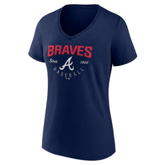 Atlanta Braves Women's Live For It Team V-Neck T-Shirt | MLB Near me