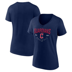 Cleveland Guardians Women's Live For It Team V-Neck T-Shirt | MLB Shop