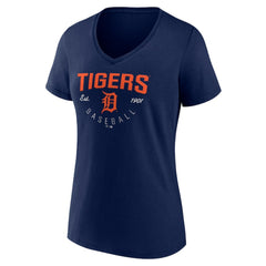 Detroit Tigers Women's Live For It Team V-Neck T-Shirt | MLB Shop