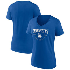 Los Angeles Dodgers Women's Live For It Team V-Neck T-Shirt | MLB Shop