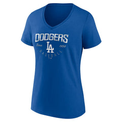Los Angeles Dodgers Women's Live For It Team V-Neck T-Shirt | MLB Shop