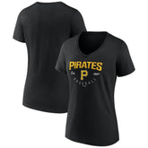 Pittsburgh Pirates Women's Live For It Team V-Neck T-Shirt | MLB US
