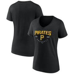 Pittsburgh Pirates Women's Live For It Team V-Neck T-Shirt | MLB US