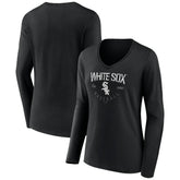 Chicago White Sox Women's Live For It Long Sleeve Long Sleeve V-Neck T-Shirt | MLB Online