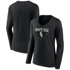 Chicago White Sox Women's Live For It Long Sleeve Long Sleeve V-Neck T-Shirt | MLB Online