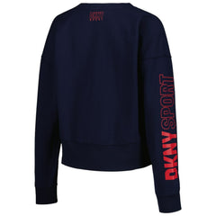 Atlanta Braves DKNY Sport Women's Lily V-Neck Pullover Sweatshirt | MLB Near me