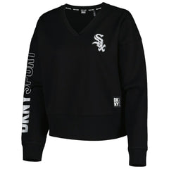 Chicago White Sox DKNY Sport Women's Lily V-Neck Pullover Sweatshirt | MLB Sale