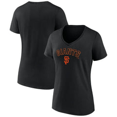 San Francisco Giants Women's Lockup V-Neck T-Shirt | MLB New