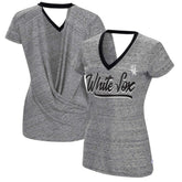 Chicago White Sox Touch Women's Halftime Back Wrap Top V-Neck T-Shirt | MLB On Sale
