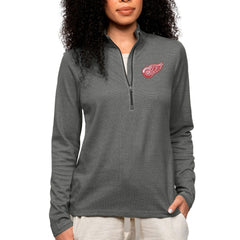 Detroit Red Wings Antigua Women's Epic Quarter-Zip Pullover Top Discount