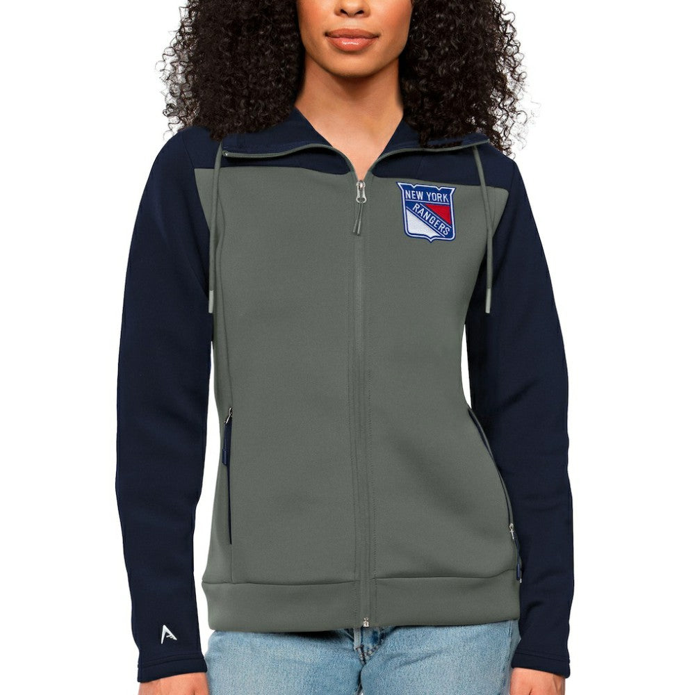 New York Rangers Antigua Women's Protect Full-Zip Hoodie Discount