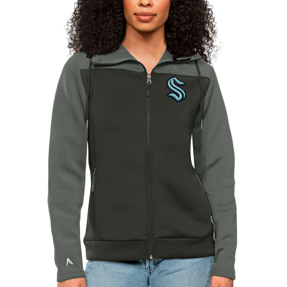 Seattle Kraken Antigua Women's Protect Full-Zip Hoodie Outlet
