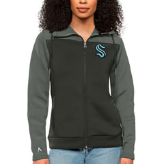 Seattle Kraken Antigua Women's Protect Full-Zip Hoodie Outlet