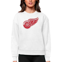 Detroit Red Wings Antigua Women's Team Logo Victory Crewneck Pullover Sweatshirt Online