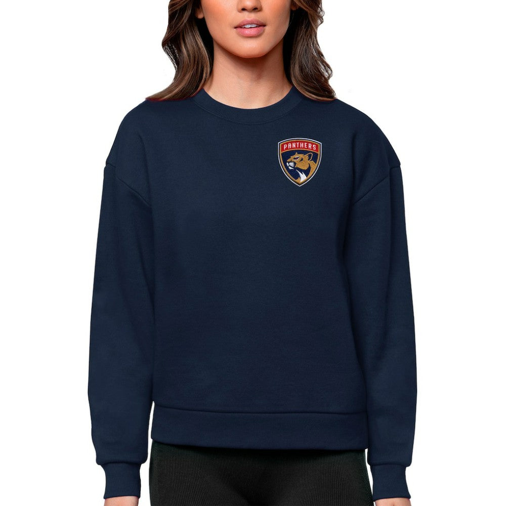 Florida Panthers Antigua Women's Victory Crewneck Pullover Sweatshirt Sale