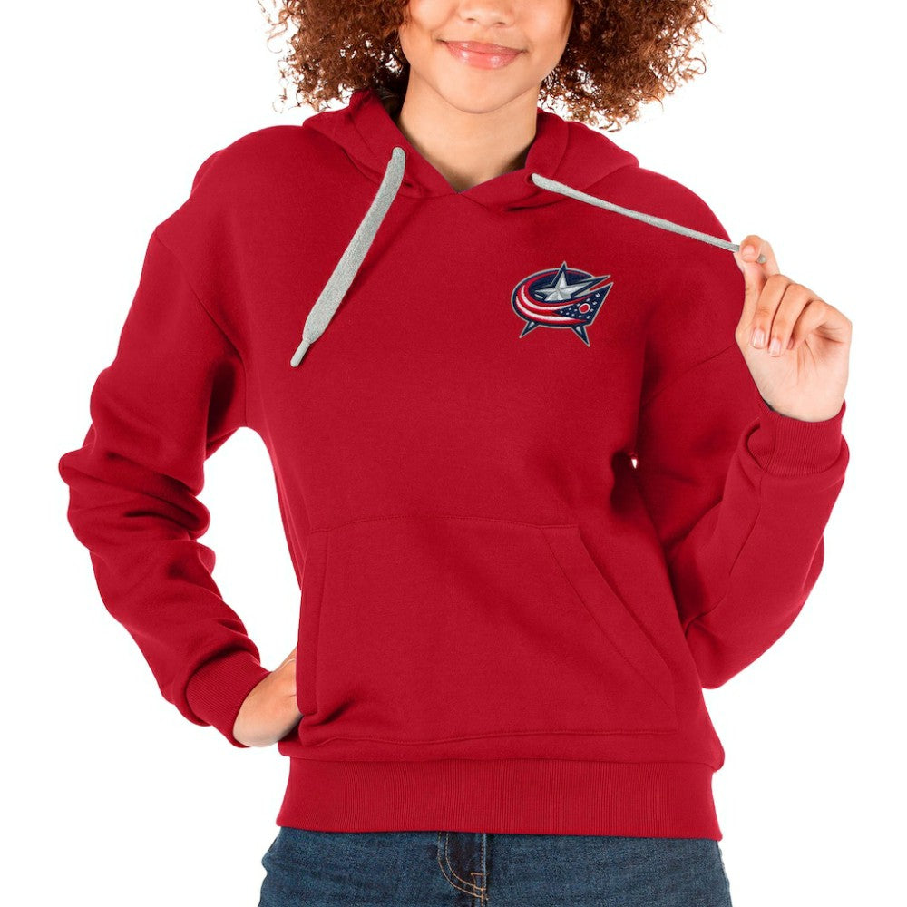 Columbus Blue Jackets Antigua Women's Victory Pullover Hoodie Online