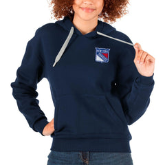 New York Rangers Antigua Women's Victory Pullover Hoodie For Sale