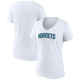 Charlotte Hornets Women's Wordmark V-Neck T-Shirt Outlet