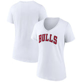 Chicago Bulls Women's Wordmark V-Neck T-Shirt sale Outlet