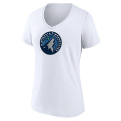 Minnesota Timberwolves Women's Logo V-Neck T-Shirt Discount