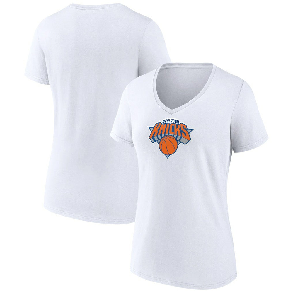 New York Knicks Women's Logo V-Neck T-Shirt Outlet
