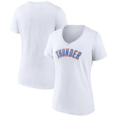 Oklahoma City Thunder Women's Wordmark V-Neck T-Shirt On Sale