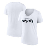 San Antonio Spurs Women's Wordmark V-Neck T-Shirt Online
