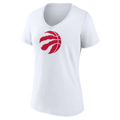 Toronto Raptors Women's Primary Logo V-Neck T-Shirt Outlet