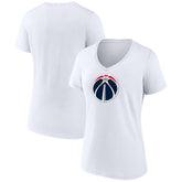 Washington Wizards Women's Primary Logo V-Neck T-Shirt New