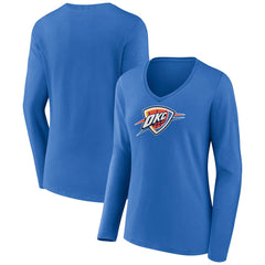Oklahoma City Thunder Women's Logo Long Sleeve V-Neck T-Shirt Online