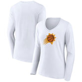 Phoenix Suns Women's Logo Long Sleeve V-Neck T-Shirt On Sale
