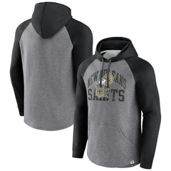 New Orleans Saints Fanatics Favorite Arch Raglan Pullover Hoodie