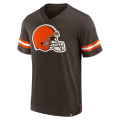 Cleveland Browns Fanatics Jersey Tackle V-Neck T-Shirt